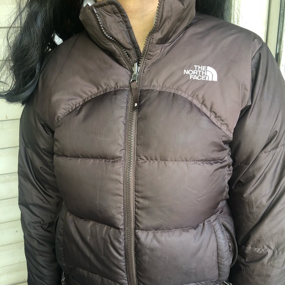 Puffer Down Girls Brown Coat 